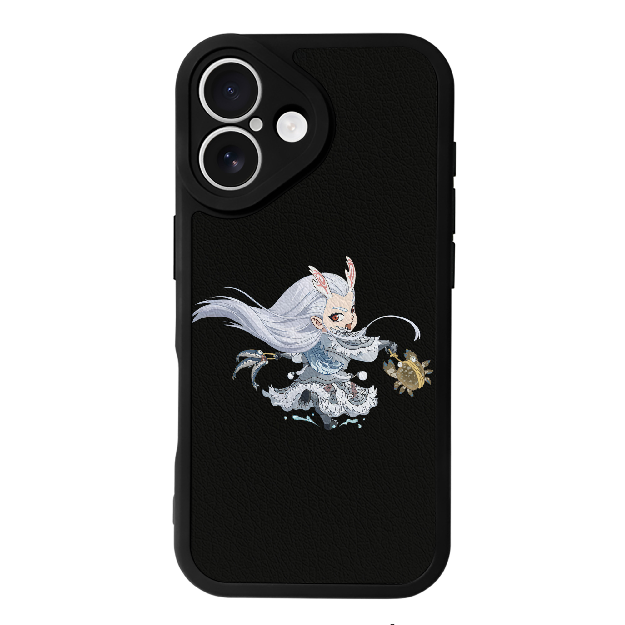 （画像用） Ne Zha 2 ナタ 魔童の大暴れ 【iPhone 16シリーズ対応】シリコンスマホケース（レザー調） 材質：シリコン